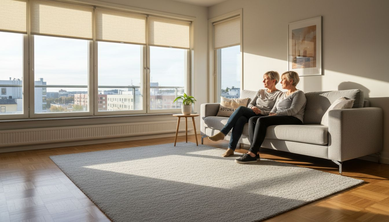 Tyylikäs aurinkosuoja olohuoneeseen – mukavuutta ja ilmettä samalla kertaa